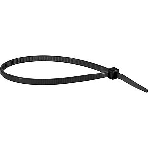 Abraçadeira de nylon preta 140mm x 2,5mm com 100 peças VONDER