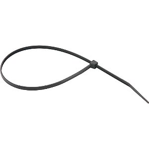 Abraçadeira de nylon preta 280mm x 3,6mm com 100 peças VONDER