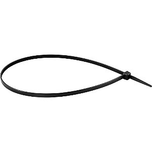 Abraçadeira de nylon preta 400mm x 4,8mm com 10 peças VONDER