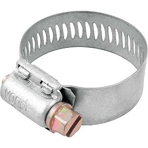 Abraçadeira rosca sem fim 25mm a 38mm com 4 peças AL 2538 VONDER