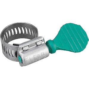 Abraçadeira tipo borboleta 14mm a 22mm fita com 14,5mm de largura 20 peças Flexil FAN-1422 SUPRENS