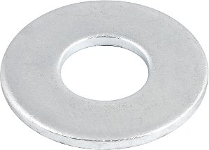 Arruela lisa 3/8" zincada cartela com 20 peças VONDER