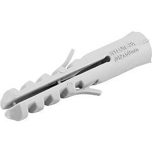 Bucha de nylon para fixação 12mm com 10 peças VONDER