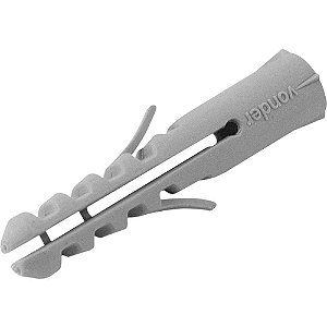 Bucha de nylon para fixação 6mm com 10 peças VONDER