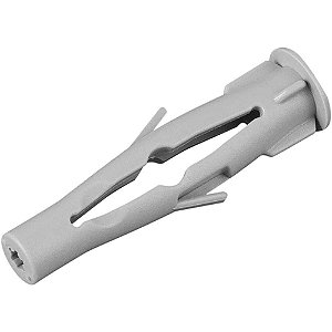 Bucha de nylon para tijolo vazado 6mm BTV 6 com 100 peças VONDER