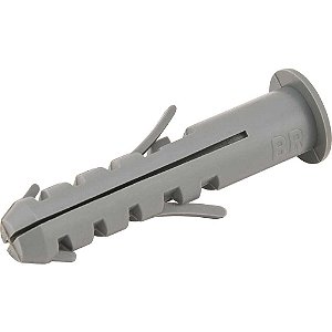 Bucha plástica de fixação 8mm com anel 500 peças VA-08 VONDER