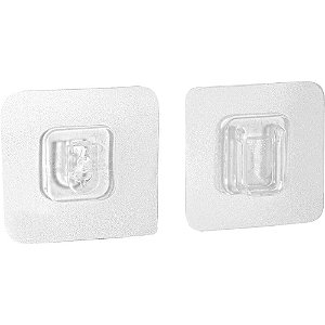 Gancho plástico adesivo dupla face transparente VONDER