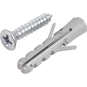 Parafuso autoatarraxante 3,5mm x 19,0mm cabeça chata phillips com bucha 5mm VONDER