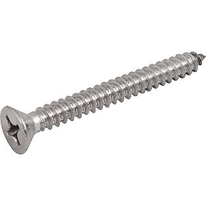 Parafuso autoatarraxante inox 5,5mm x 50,0mm cabeça chata phillips VONDER