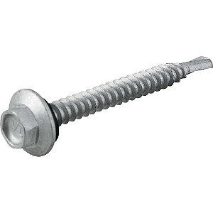 Parafuso autobrocante sextavado com acabamento tipo Dacromet cabeça flangeada 5,5mm x 2" VONDER