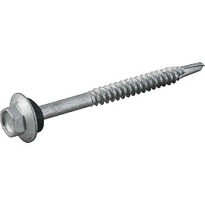 Parafuso autobrocante sextavado com acabamento tipo Dacromet cabeça flangeada 5,5mm x 2.1/2" VONDER