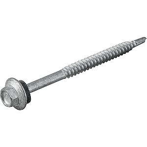 Parafuso autobrocante sextavado com acabamento tipo Dacromet cabeça flangeada 5,5mm x 3" VONDER