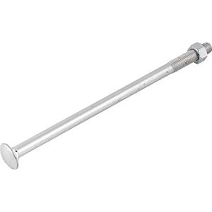 Parafuso francês zincado 1/2" x 10" com porca caixa com 20 peças VONDER