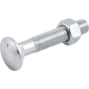 Parafuso francês zincado 1/2" x 3" com porca caixa com 50 peças VONDER