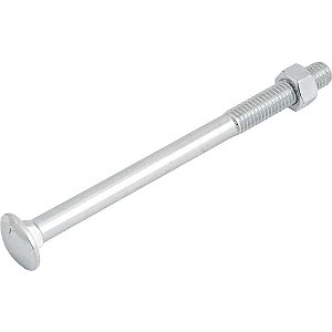 Parafuso francês zincado 1/2" x 7" com porca caixa com 25 peças VONDER
