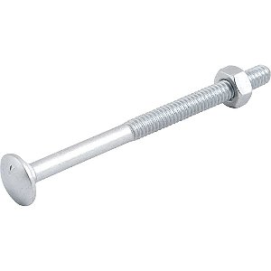 Parafuso francês zincado 1/4" x 3.1/2" com porca VONDER