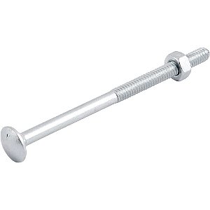 Parafuso francês zincado 1/4" x 4" com porca VONDER