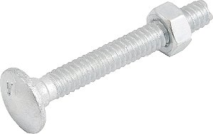 Parafuso francês zincado 3/16" x 1.1/2" com porca caixa com 500 peças VONDER