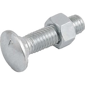 Parafuso francês zincado 3/8" x 1.1/2" com porca VONDER