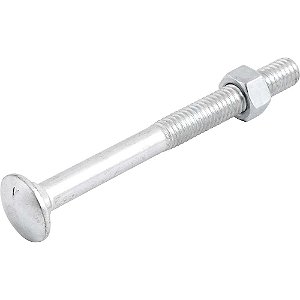 Parafuso francês zincado 3/8" x 4" com porca caixa com 50 peças VONDER