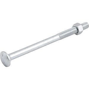 Parafuso francês zincado 3/8" x 5.1/2" com porca caixa com 50 peças VONDER