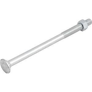 Parafuso francês zincado 3/8" x 6" com porca caixa com 50 peças VONDER