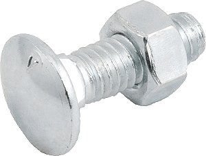 Parafuso francês zincado 5/16" x 1" com porca caixa com 200 peças VONDER