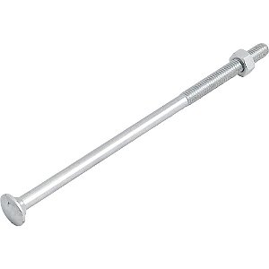 Parafuso francês zincado 5/16" x 7" com porca caixa com 50 peças VONDER