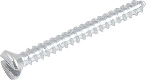 Parafuso madeira 2,5mm x 25mm cabeça chata zincado VONDER