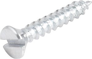 Parafuso madeira 2,8mm x 16mm cabeça chata zincado VONDER