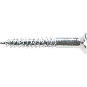 Parafuso madeira 3,8mm x 30mm cabeça chata zincado caixa com 500 peças VONDER