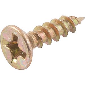 Parafuso madeira chipboard cabeça chata fenda cruzada/phillips 3,0mm x 12,0mm caixa com 1.000 peças VONDER
