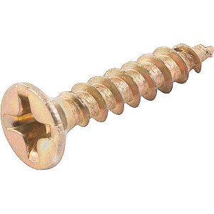 Parafuso madeira chipboard cabeça chata fenda cruzada/phillips 3,0mm x 16,0mm caixa com 1.000 peças VONDER