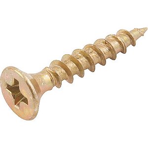 Parafuso madeira chipboard cabeça chata fenda cruzada/phillips 3,5mm x 20,0mm caixa com 500 peças VONDER