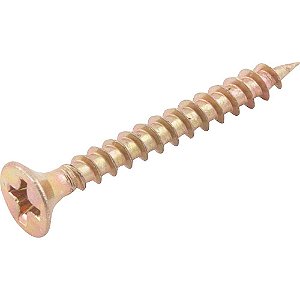 Parafuso madeira chipboard cabeça chata fenda cruzada/phillips 3,5mm x 30,0mm caixa com 500 peças VONDER