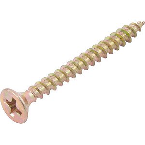 Parafuso madeira chipboard cabeça chata fenda cruzada/phillips 3,5mm x 35,0mm caixa com 500 peças VONDER