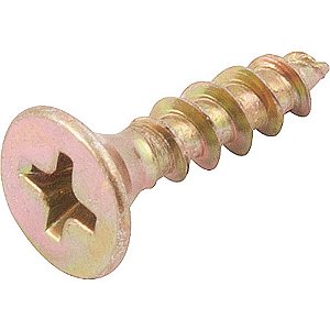 Parafuso madeira chipboard cabeça chata fenda cruzada/phillips 4,0mm x 16,0mm caixa com 500 peças VONDER