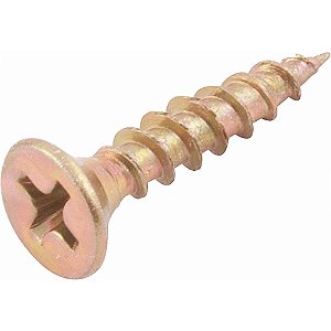 Parafuso madeira chipboard cabeça chata fenda cruzada/phillips 4,0mm x 20,0mm caixa com 500 peças VONDER