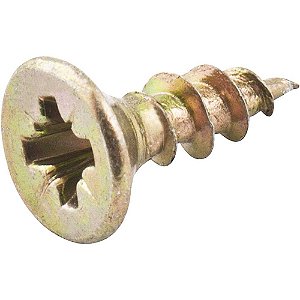 Parafuso madeira chipboard cabeça chata fenda cruzada/pozidrive 4,0mm x 12,0mm caixa com 500 peças VONDER