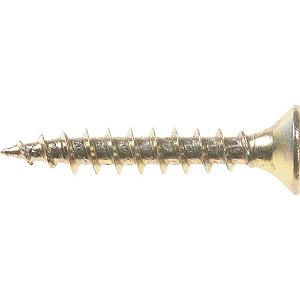 Parafuso madeira chipboard cabeça chata fenda cruzada/pozidrive 4,0mm x 25,0mm caixa com 500 peças VONDER