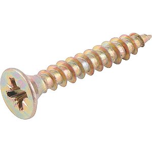 Parafuso madeira chipboard cabeça chata fenda cruzada/pozidrive 6,0mm x 40,0mm caixa com 500 peças VONDER