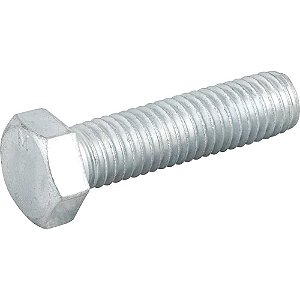 Parafuso sextavado zincado 1/2" x 2" UNC rosca total VONDER