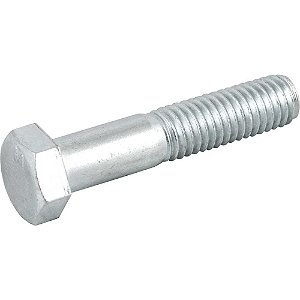 Parafuso sextavado zincado 1/2" x 2.1/2" UNC rosca parcial caixa com 50 peças VONDER