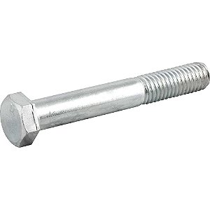 Parafuso sextavado zincado 1/2" x 3.1/2" UNC rosca parcial caixa com 50 peças VONDER