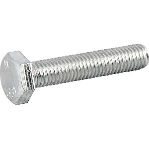 Parafuso sextavado zincado 10mm x 50mm MA rosca total VONDER