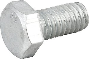 Parafuso sextavado zincado 5/16" x 5/8" UNC rosca total caixa com 500 peças VONDER