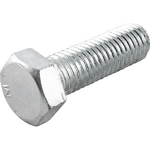 Parafuso sextavado zincado 5/8" x 2" UNC rosca total caixa com 50 peças VONDER