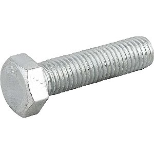 Parafuso sextavado zincado 5/8" x 2.1/2" UNC rosca total caixa com 50 peças VONDER