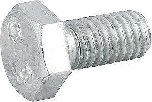 Parafuso sextavado zincado 6mm x 12mm MA rosca total caixa com 500 peças VONDER