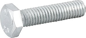 Parafuso sextavado zincado 6mm x 25mm MA rosca total caixa com 500 peças VONDER